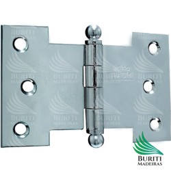 Dobradiça 3 pç Palmela - 4'' x 4'' - União Mundial